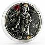 Niue 2 dollars Japanese Culture series Geisha colored silver coin 2019