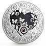 Belarus 20 rubles Love series My Heart Loving proof silver coin 2010