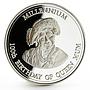 Zambia 1000 kwacha Millenium series 100th Birthday of Queen Mum silver coin 2000