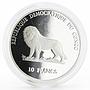 Congo 10 francs Panama Canal series Sailing Ship proof silver coin 2000