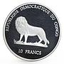 Congo 10 francs Panama Canal series Sailing Ship proof silver coin 2000