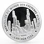 Chad 1000 francs Forgotten Cultures series Chichen Itza proof silver coin 1999