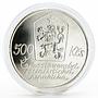 Czechoslovakia 500 korun Centennial of Painter Josef Lada silver coin 1987