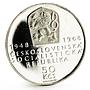 Czechoslovakia 50 korun 50th Anniversary of Independence proof silver coin 1968