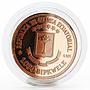 Equatorial Guinea 1000 bipkwele Prueba proof copper coin 1978