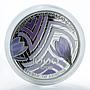 Armenia 1000 dram World of Flowers series Crocus Saffron proof silver coin 2011