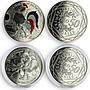 France set of 14 coins Visions of France by Jean Paul Gaultier silver coins 2017