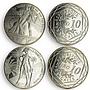 France set of 14 coins Visions of France by Jean Paul Gaultier silver coins 2017