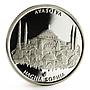 Turkey 10000000 lira Famous Mosques series Haghia Sophia proof silver coin 2002