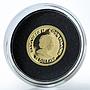 Cook Islands 10 dollars 12 Wonders of Ukraine Khortytsia gold proof coin 2009