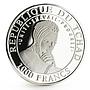 Chad 1000 francs Forgotten Cultures series Persepolis proof silver coin 1999