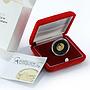 Cook Islands 10 dollars 12 Wonders of Ukraine Khortytsia gold proof coin 2009