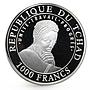 Chad 1000 francs Forgotten Cultures series Persepolis proof silver coin 1999