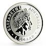 Australia 1 dollar Lunar Calendar I series Year of the Rooster silver coin 2005