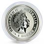 Australia 1 dollar Lunar Calendar I series Year of the Rooster silver coin 2005