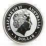 Australia 1 dollar Lunar Calendar I series Year of the Rooster silver coin 2005