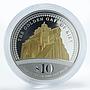 Cook Islands 10 dollars Golden Gate of Kiev Silver Gilded Proof Coin 2009