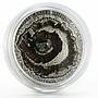 Niue 1 dollar Meteorite Craters series Meteorite Popigai Crater silver coin 2016