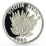 South Africa 1 rand Protea series Cricket World Cup proof silver coin 2003