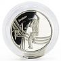 South Africa 1 rand Protea series Cricket World Cup proof silver coin 2003