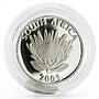 South Africa 1 rand Protea series Cricket World Cup proof silver coin 2003