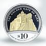 Cook Islands 10 dollars Golden Gate of Kiev Silver Gilded Proof Coin 2009