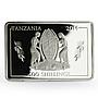 Tanzania 500 shillings Navy Flagships series Admiral Kuznetsov silver coin 2014