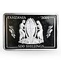 Tanzania 500 shillings Navy Flagships series Admiral Kuznetsov silver coin 2014