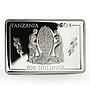 Tanzania 500 shillings Navy Flagships series Admiral Kuznetsov silver coin 2014