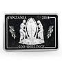 Tanzania 500 shillings Navy Flagships series Admiral Kuznetsov silver coin 2014