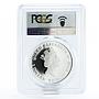 Tuvalu 1 dollar Classic Motorbikes series BMW R12 PR70 PCGS silver coin 2008