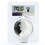 Tuvalu 1 dollar Classic Motorbikes series Norton PR69 PCGS silver coin 2008