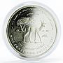 Oman 1 rial WWF Conserving Nature series The Mountain Gazelle silver coin 1997