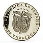 Panama 1 balboa Seoul Olympic Summer Games series Equestrian silver coin 1988