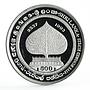 Sri Lanka 500 rupees Anubudu Mihindu Jayanthiy proof silver coin 1993