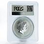 Australia 1 dollar Year of the Dragon with Lion Mark MS70 PCGS silver coin 2012