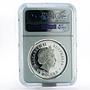 Australia 1 dollar Year of the Horse PF69 NGC silver coin 2002