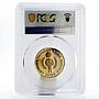 Ethiopia 400 birr International Year of The Child PR69 PCGS gold coin 1972/1979