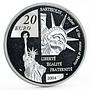 France 20 euro Bartholdi the Father of the Statue of Liberty silver coin 2004