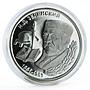 Transnistria 100 rubles Famous Transnistrians N.D. Zelinsky silver coin 2001