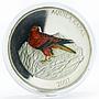 Mongolia 5000 togrog Aquila Rapax Steppe Eagle colored proof silver coin 2007