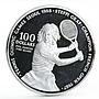 Niue 100 dollars Seoul Tennis Olympic Games series Steffi Graf silver coin 1987