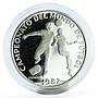 Panama 10 balboas Football World Cup in Spain Two Players proof silver coin 1982