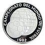 Panama 5 balboas Football World Cup in Spain Championship proof silver coin 1982