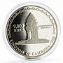 Cambodia 9000 riels Independence Munument with Zodiac Signs silver coin 2006