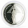 Lithuania 50 litu 10th Anniversary of Restored Independence silver coin 2000