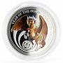 Benin 1000 francs Year of the Horse series Pegasus colored silver coin 2014