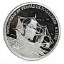 Northern Mariana Islands 5 dollars Fernando Magellan Ship proof silver coin 2004