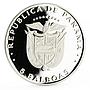 Panama 5 balboas Land of Champions series Boxer proof silver coin 1980