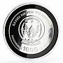 Rwanda 1000 francs Year of the Tiger gilded silver coin 2010